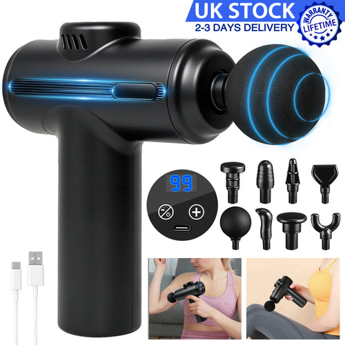 Mini Portable Muscle Relaxation Neck Massager, Fascia Gun, Mini Portable Muscle Relaxation Neck Massager with Lithium Battery, USB Charged, Neck Massager, Professional-Grade Fascial Gun for Whole Body Massage, USB Charged, Massage Device, Compact Design,