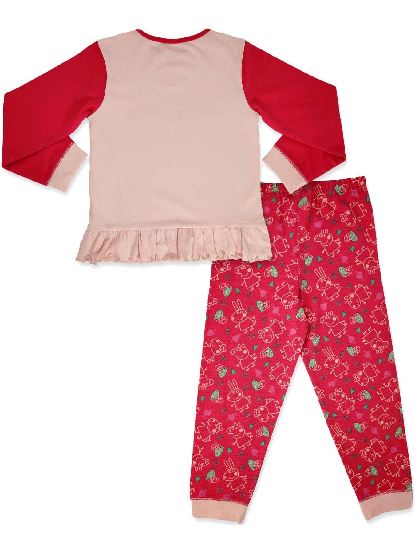 Peppa 100% Cotton Long Pyjama Set 18m-7yr, Stocking filler xmas gift