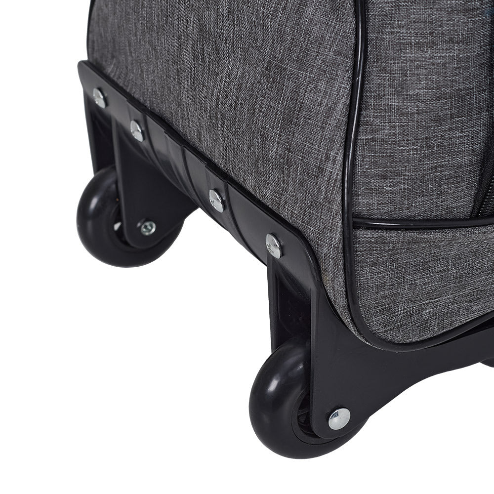 Foldable Wheeled Travel Duffel Bag, Large Capacity Rolling Handheld Luggage for Family Vacations, Outdoor, and Short Trips, Easy - To - Carry Tote with Durable Build