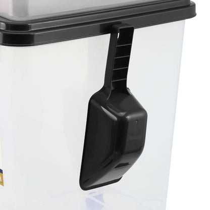 Airtight Pet Food Storage Container Set 2pcs 13L & 37.5L – Stackable BPA-Free Bins with Scoop & Wheels for Dry Dog Cat & Small Animal Food, Odour-Proof Freshness Keeper