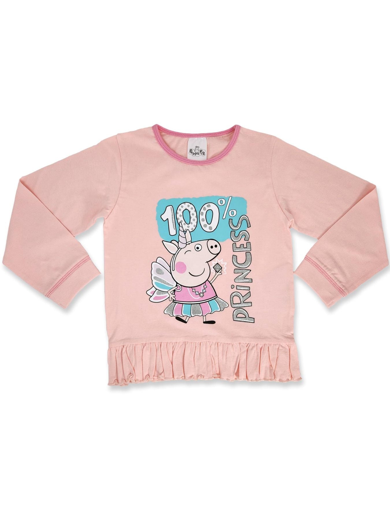 Peppa 100% Cotton Long Pyjama Set 18m-7yr, Stocking filler xmas gift