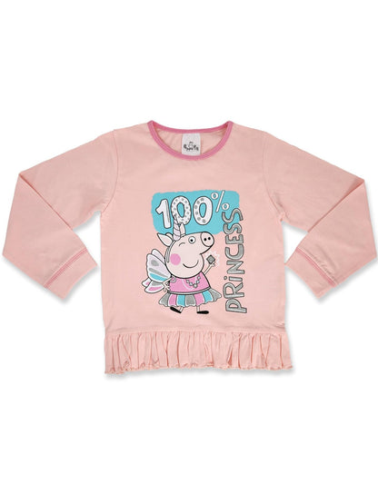 Peppa 100% Cotton Long Pyjama Set 18m-7yr, Stocking filler xmas gift