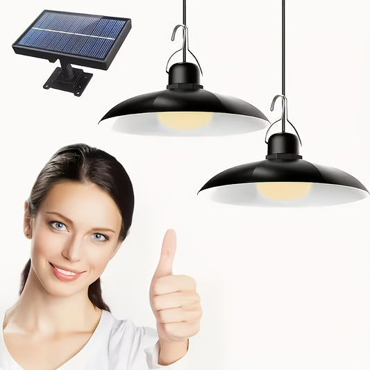Solar Ceiling Lamp, Solar Garden Lamp, Intelligent Light-Sensing Solar Lamp, Outdoor IP55 Solar Lamp, Decorative Pendant Lamp, Suitable for Indoor Use, Barn, Decorative Lamp, Camping Lamp And Outdoor Lamp