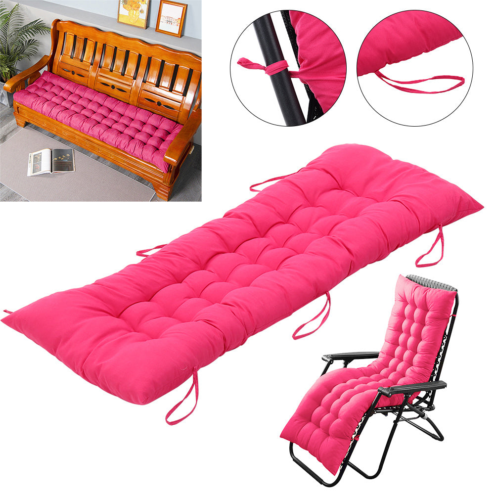 1pc Patio Chair Cushion Modern Sofa Chaise Lounge Cushion Seating Garden Bench Rattan Chair Cushion Swing Cushion 170*48*8cm Only Cushion