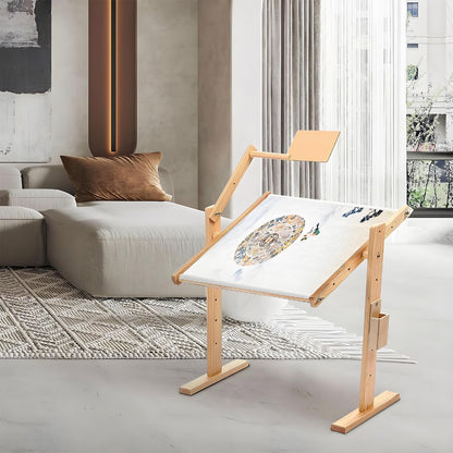 Adjustable Cross Stitch Frame Wooden Embroidery Frame 30 X 40 X 50 cm 360 Degree Swivel Height And Angle Adjustable Suitable For Needlework And Embroidery