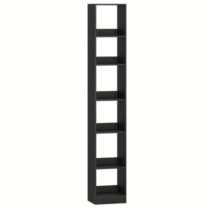 [Modern Bookshelf] Modern 6 Tier Bookshelf | Wooden Open Bookcase, Cube Storage & Display Rack for Living Room, Home Office, Bedroom - White, Contemporary Furniture, Minimalist Design, Particle Board, Hardwood Construction, Modular Shelving, Bookcase Orga