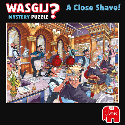 Wasgij Mystery 27, A Close Shave - Unique 1000 Piece Jigsaw Puzzles - Colourful, Challenging & Brainteasing 1000 Pcs Jigsaw Puzzle - Jumbo