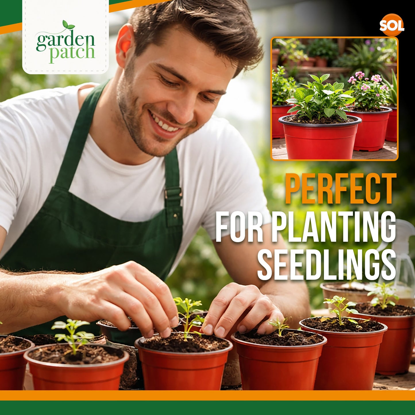 80 Pack Plastic Plant Pots 10cm | Nursery Pots Bulk Seedling Pots Plant Starter Pots Small Garden Pots for Indoor Outdoor Gardening