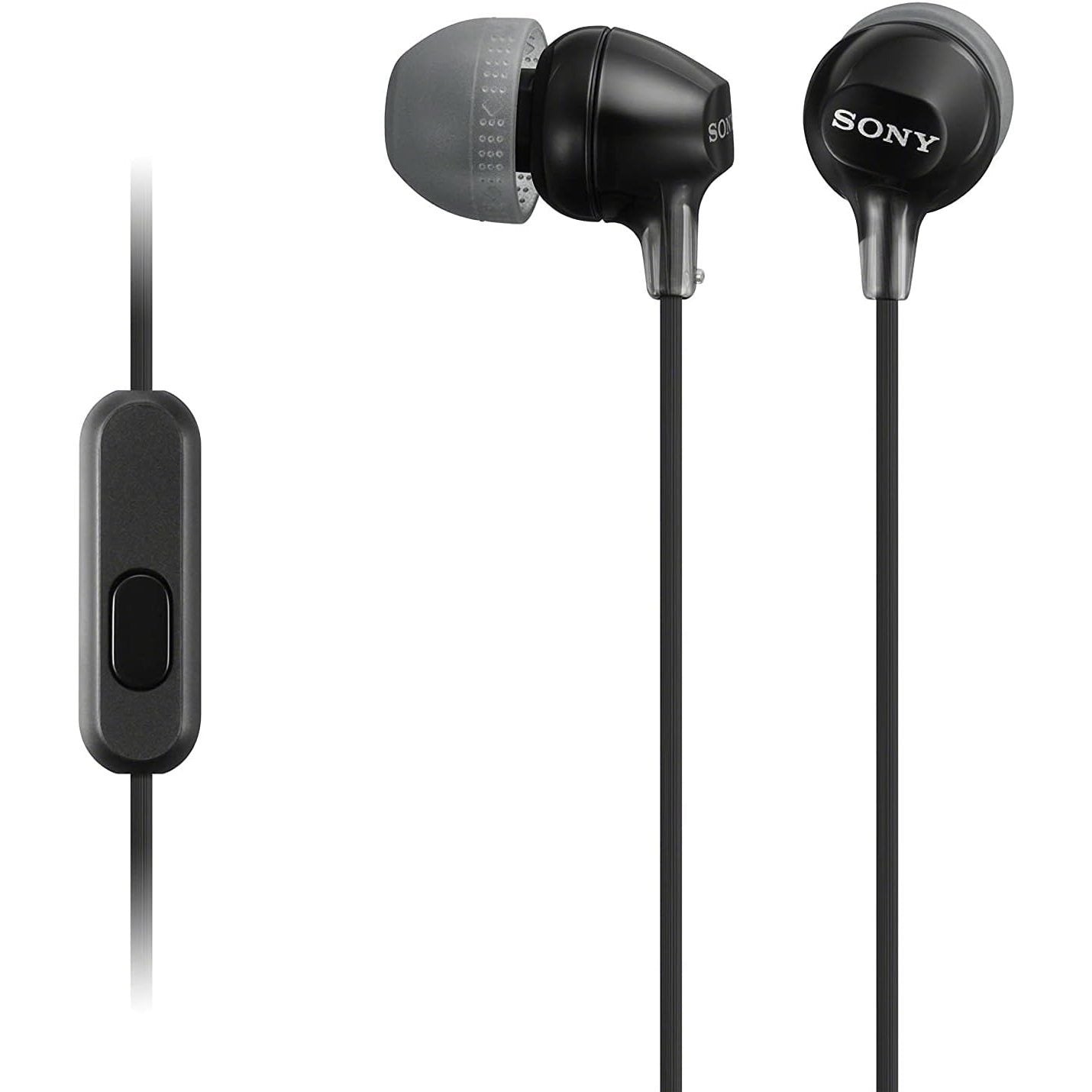 Sony MDR-EX15AP Earphones With Smartphone Mic And Control - Available in Black / White / Blue