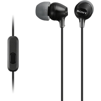 Sony MDR-EX15AP Earphones With Smartphone Mic And Control - Available in Black / White / Blue