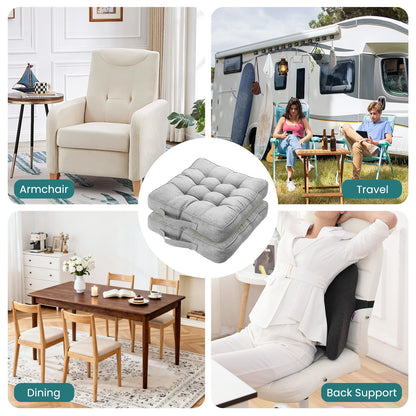 Chair Cushions Tufted Garden Kitchen Chair Cushion with Handle Strap Comfortable Chair Pads for Dining Room Kitchen