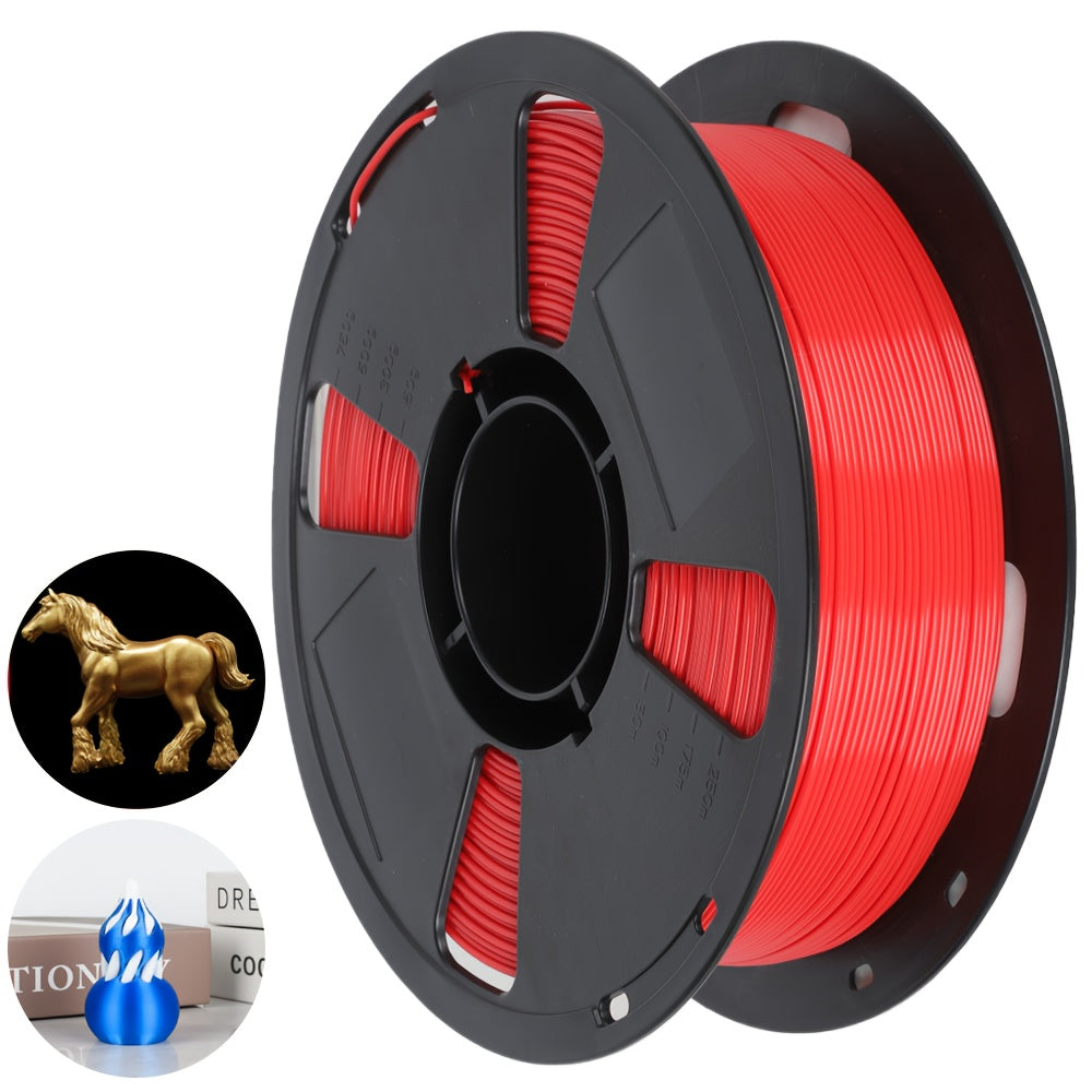 1kg/roll PLA+ 3D Printing Filament - Super Tough & Low Shrink FDM 3D Printer Compatible, 1.75mm Diameter with +/-0.03mm Layer Precision, Bubble-Free Spool Suitable for Most FDM 3D Printers (PLA/PETG/PLA+)