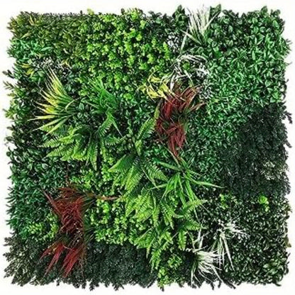 Artificial Hedge Plant Wall Panels 100x100cm – UV Stable Green Boxwood Privacy Fence Screening for Indoor Outdoor Garden Balcony Backdrop Decoration