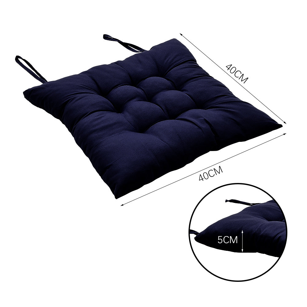 4pcs Solid Coloured Chair Cushions - Machine Washable and Durable, with A Knitted Design for Comfort and Support, Suitable for Garden, Dining and Office Chairs 40*40*5 Cm, Multi-colour Choice