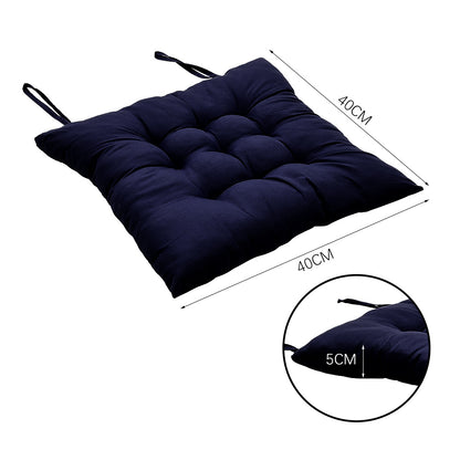 4pcs Solid Coloured Chair Cushions - Machine Washable and Durable, with A Knitted Design for Comfort and Support, Suitable for Garden, Dining and Office Chairs 40*40*5 Cm, Multi-colour Choice