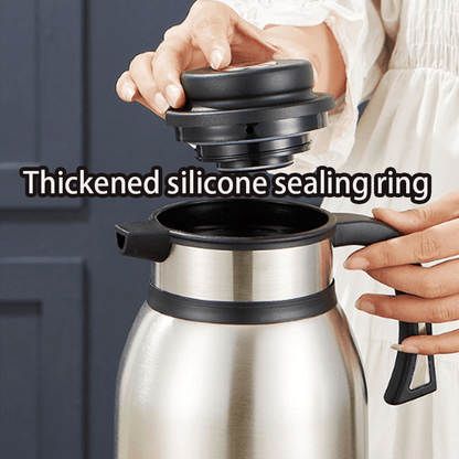 2.2L Stainless Steel Flask，Large Capacity Thermos For Family、Vacuum Double Wall Insulated 、Kitchen Essential, Christmas Gift Thermos 28*16*12cm