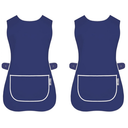 Pack of 2 Tabard Apron | Aprons for Men, Women, and Ladies | Professional Cooking Aprons with 2 Pockets | Adjustable Kitchen Apron for Baking, BBQ, Grilling, Gardening, Crafting, Cleaning, Painting, Barista, Restaurant Work | Cute & Stylish Gift Apron for