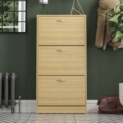 Vida Designs 3 Drawer Shoe Cabinet Shoe Rack Hallway Shoe Storage Cupboard