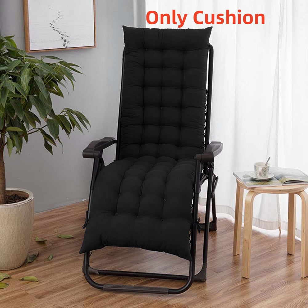 Lounge Chair Cushion 160x50cm Thick Comfortable Seat Pad for Sun Lounger Recliner Daybed Beach Chair – Machine Washable Non-Slip Indoor Outdoor Multiple Colours