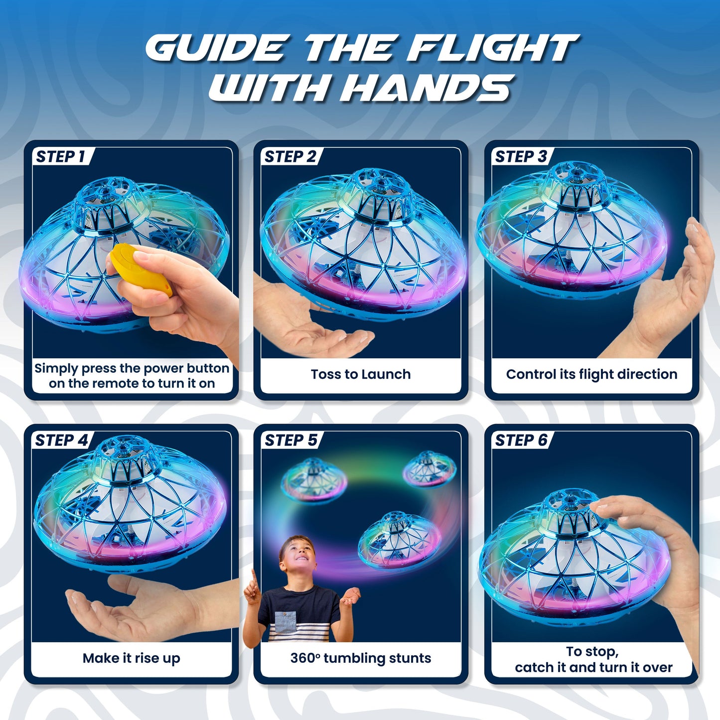 UFO Drone - Hand Controlled Drone