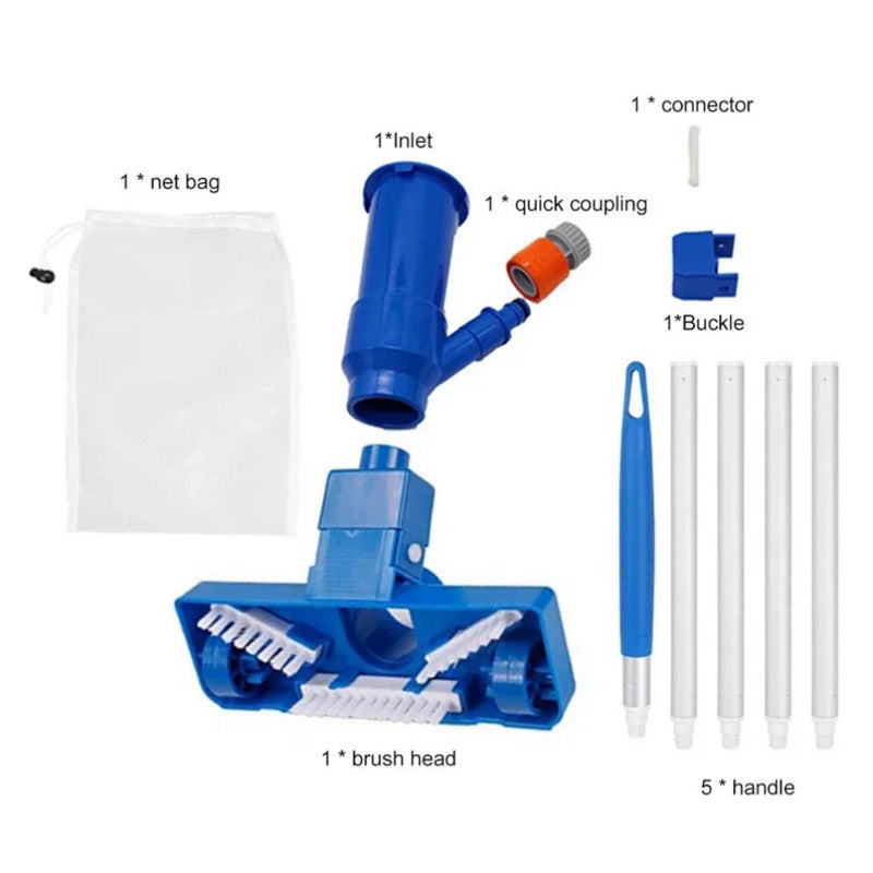 Swimming Pool Jet Vacuum Cleaning Tool Portable Suction Head Brush Cleaner for Spa Fish Pond Hot Tub Cleaning