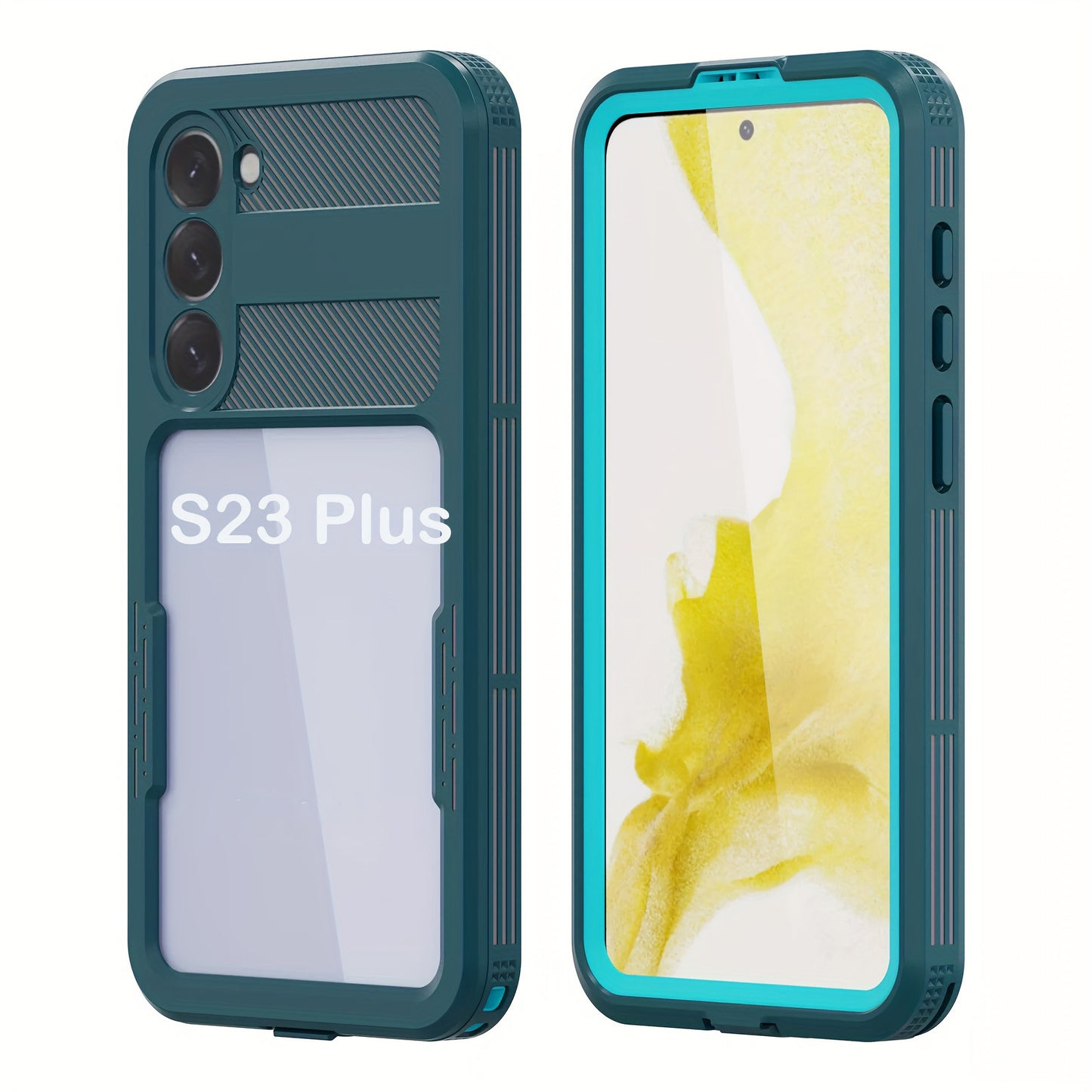 Waterproof Case For Samsung Galaxy S23, S23 Plus, S23 Ultra 5G 360° Full Body Protection Dustproof Shockproof Built-in Screen Protector Phone Case