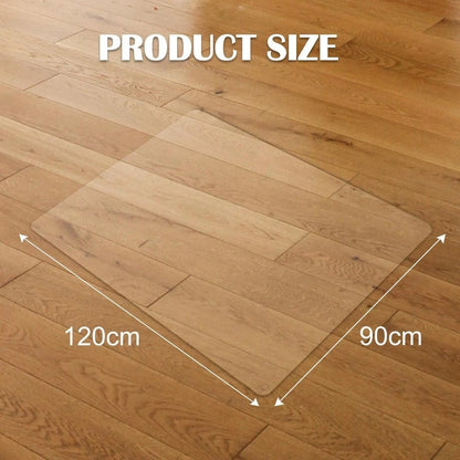 PVC Clear Chair Mat Non Slip Office Chair Desk Mat Floor Computer Carpet Protector Plastic Clear