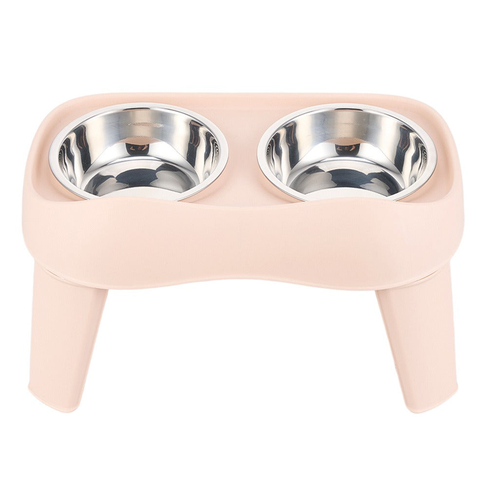 Raised Dog Feeding Station with 2 Stainless Steel Bowls – Adjustable Height Elevated Dog Bowl Stand, Non-Slip Base, Ideal for Large Dogs & Joint Support