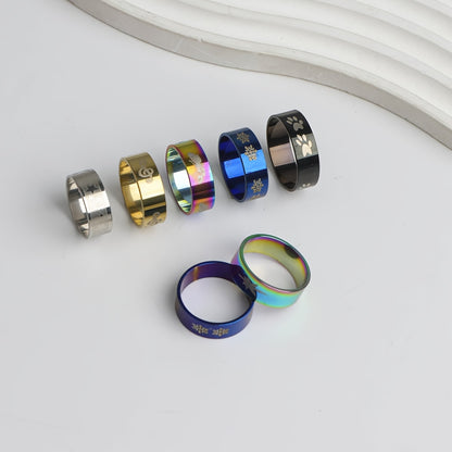 22pcs Fashion Minimalist Stainless Steel Ring Set for Men and Women, Classic Versatile Finger Jewelry for Daily Wear, Parties, and Holiday Gifts (Random Shipping)
