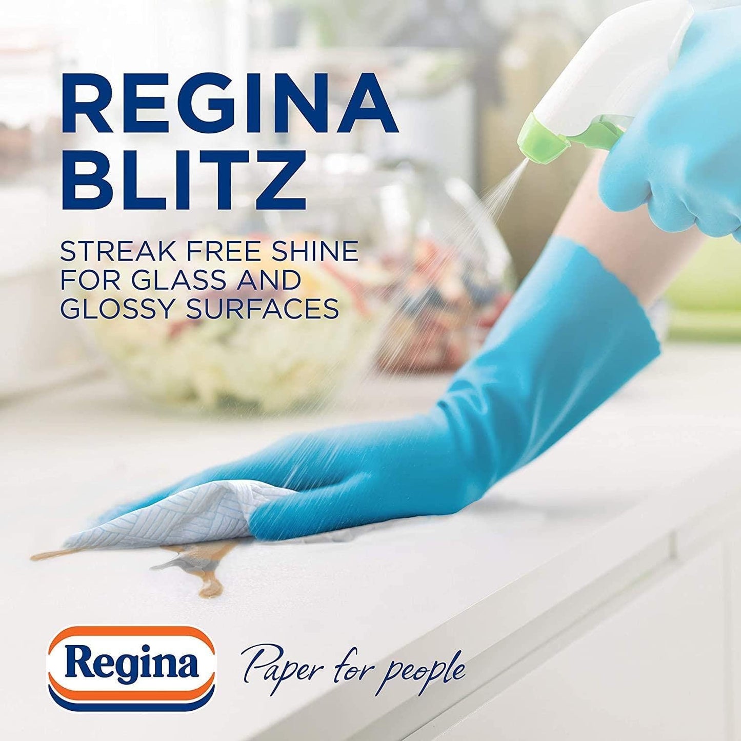 Regina Blitz Kitchen Rolls | 4 Rolls | | Household Towels | 3-Ply | 280 Sheets Total
