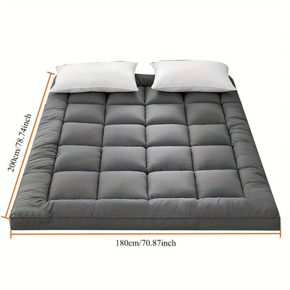 10cm Hotel Quality Mattress Topper | Super Soft with 1100GSM Hollowfiber Filling | Elasticized Corner Straps | Single, Small Double (4ft), Double, King, Super King Size, Grey