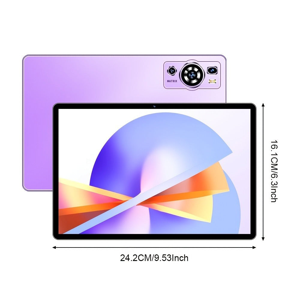 UXD A5 Android 15 Tablet 10.1 Inch 512GB ROM 16GB RAM LTE WiFi 6000mAh with Keyboard Mouse Stylus Case – 1TB Expandable HD Display Purple Grey Blue