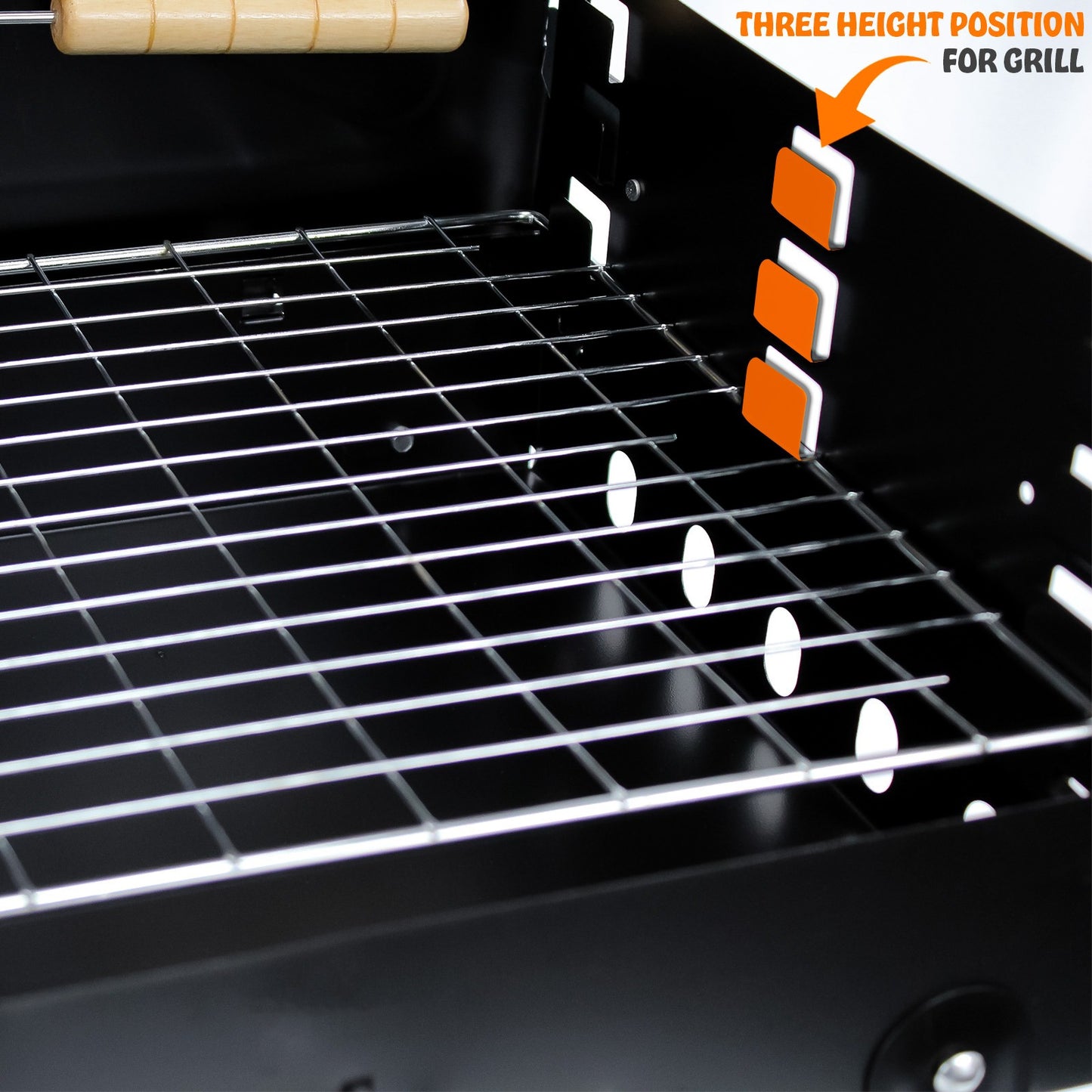Portable BBQ Charcoal Grill - Folding Small Travel BBQ Grill with Tool Set - Mini Foldable Steel BBQ Grill for Camping, Garden, Picnic, Outdoor - Black