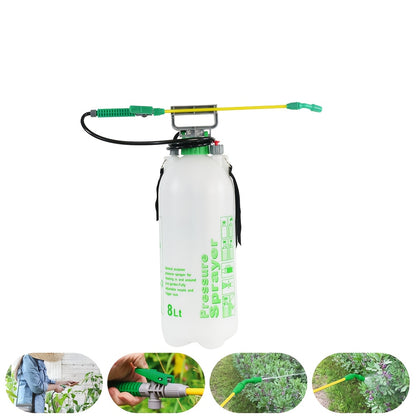 1pc 10L/8L/5L Handheld Pressure Sprayer with Adjustable Nozzle & Continuous Air Pump - Durable Plastic Manual Garden Spray Bottle for Weed, Pest Control, Fertilizer, Herbicide - Outdoor Yard & Lawn Care, Outdoor Gardening Tool | Handheld Sprayer | Robust