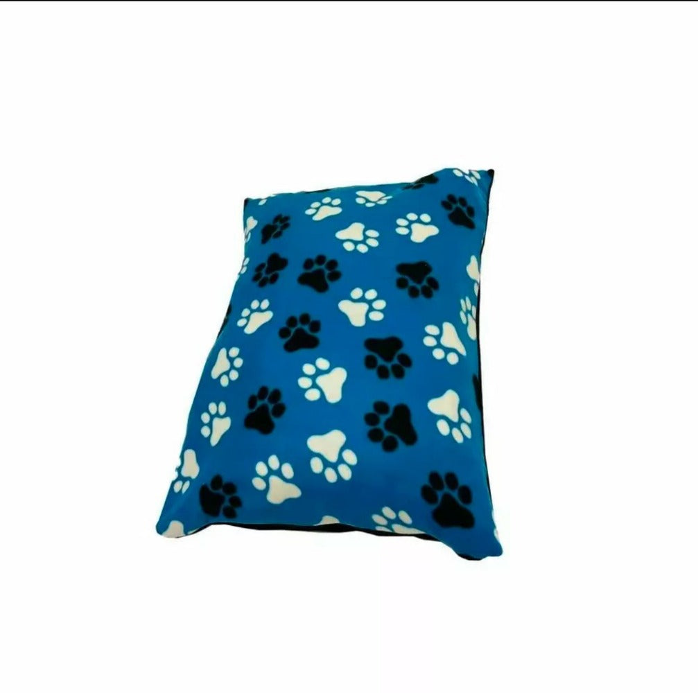 Soft Dog Cushion Bed with Removable Washable Cover – Printed Pet Pillow Mat for Dogs & Cats, Medium Large Jumbo Sizes, Ideal for Home Crate Sofa & Travel, Random Colours
