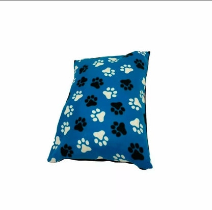 Soft Dog Cushion Bed with Removable Washable Cover – Printed Pet Pillow Mat for Dogs & Cats, Medium Large Jumbo Sizes, Ideal for Home Crate Sofa & Travel, Random Colours
