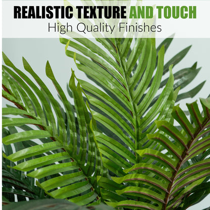 100cm Large Faux Palm Tree Fake Artificial Green Plants Realistic Tree Garden Home Outdoor Decor