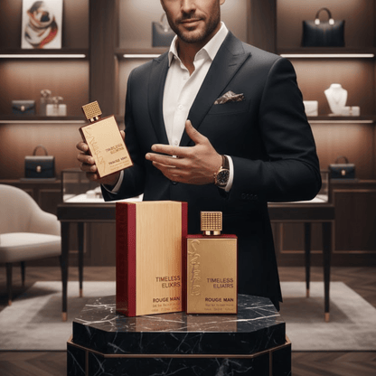 [Luxury Arabian Inspired Woody Gentlemen Fragrance for Men] - Timeless Elixirs Rouge Man 100ml EDT Long Lasting Men'S Perfume To Attract Women – - Sophisticated and Long-Lasting Men'S Fragrance Spray Natural Scent - Excellent Value Modern Masculine Fragra