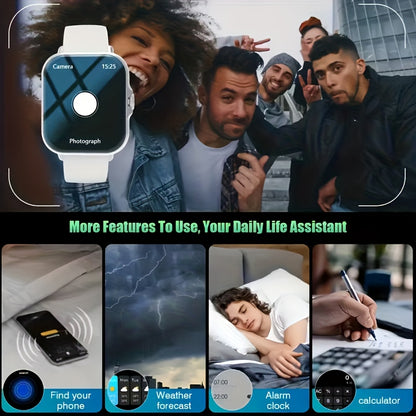 Smartwatch, Women's Watch with a 1.84-inch Touch Screen, Classic Strap, Featuring Call Alerts/message Alerts/alarm Reminders/multiple Sports Modes and Many More Functions, Perfect as a Christmas/New Year/Birthday Watch Gift