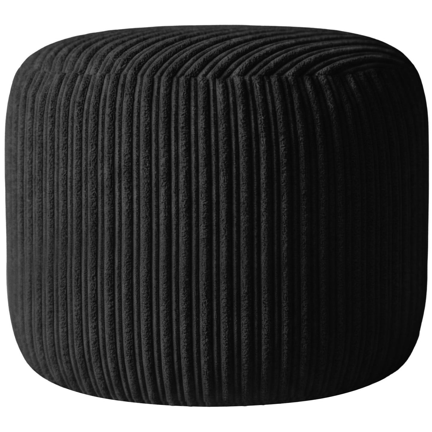 Jumbo Cord Footstool Pouffe, Round Shape Corduroy Bean Bag Ottoman Footrest for Lounge & Bedroom, Durable & Stylish Ergonomic Design