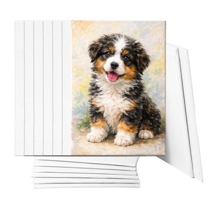 Canvas Boards 15 Pack 12x18cm Blank White Panels for Acrylic Oil Watercolour Painting Art Supplies for Artists Students Home Decoration
