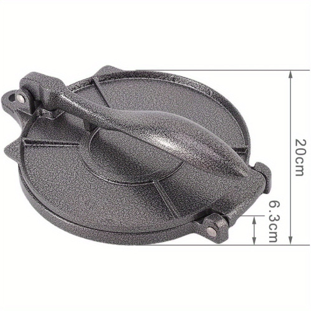 8-Inch Aluminium Tortilla Press - Silver or Black