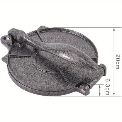 8" Aluminum Tortilla Press Ideal for Flour Tortillas & Pie Crusts Perfect for Home Kitchen Black