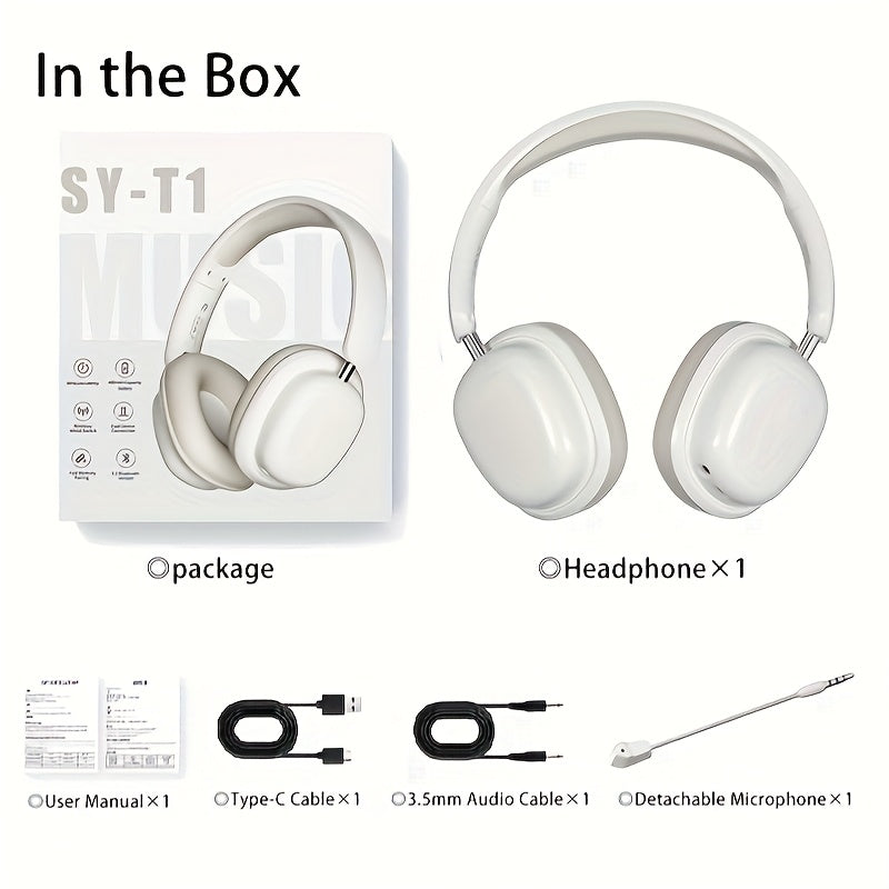 Foldable Over-Ear Headphones with Detachable Microphone - dimensions detail 10