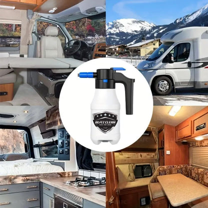 Snow Foam Plus Rechargeable Automatic Snow Cannon Sprayer Gun For Car Van Caravan 5L Super Thick Pre Wash Pressurised Snow Cannon Lance Kit No Jet/Pressure Washer Needed