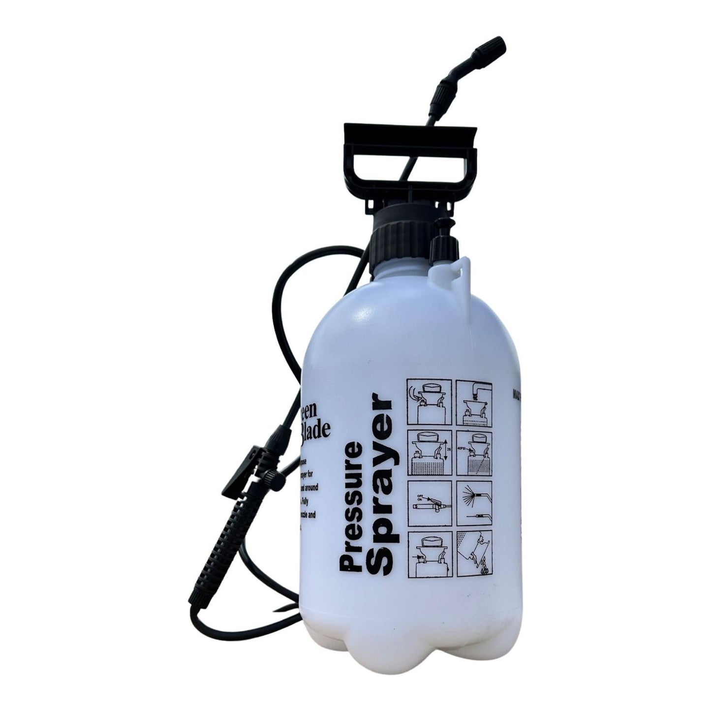 Garden Sprayer 5 litre Pressure Sprayer Pump Action, Weed Killer,Water Pump Sprayer, Ideal with Pesticides, Insecticides, Fungicides.