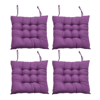 4pcs Solid-Color Office Cushion Supports The Cushion to Relieve The Discomfort of Prolonged Sitting