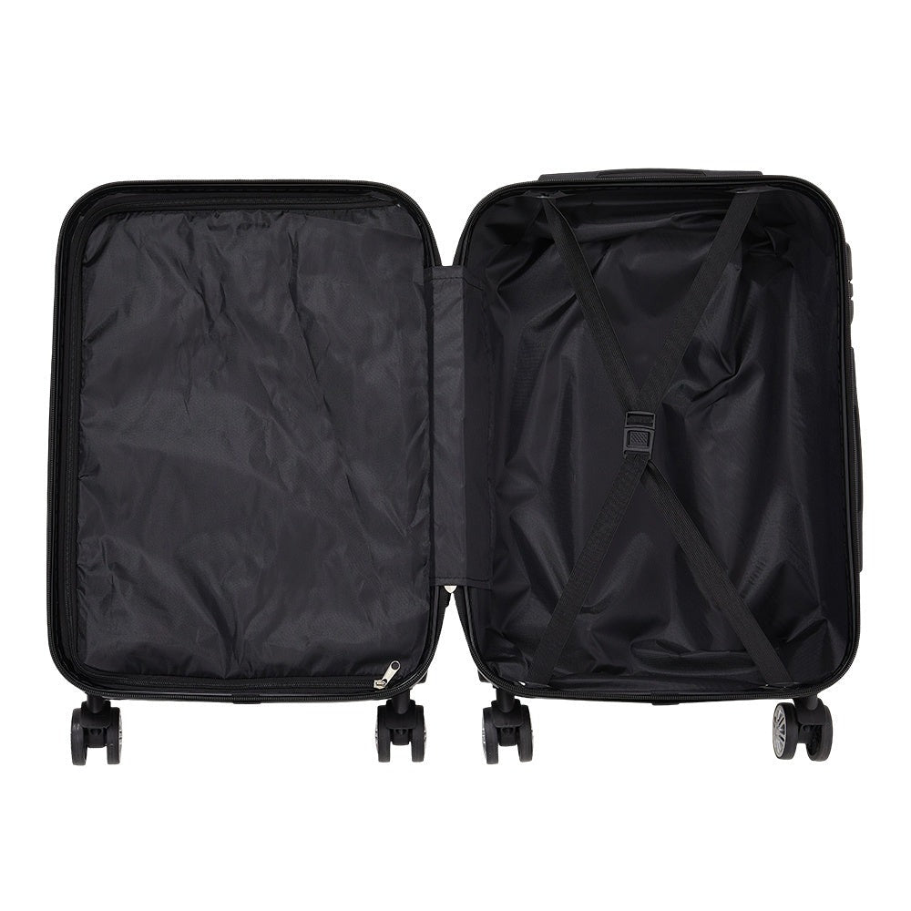 Hardshell Carry-On Suitcase 20 Inch with 360° Spinner Wheels – Lightweight Durable Rolling Travel Luggage, Stylish Wave Pattern Cabin Case for Business Trips & Weekend Getaways, Men & Women