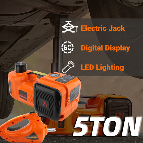 Car Jack Kit 5Ton Hydraulic Car Jack Lift (Lifting Range: 14.99-44.96 cm) for SUV MPV Sedan Truck Change Tires Garage Repair