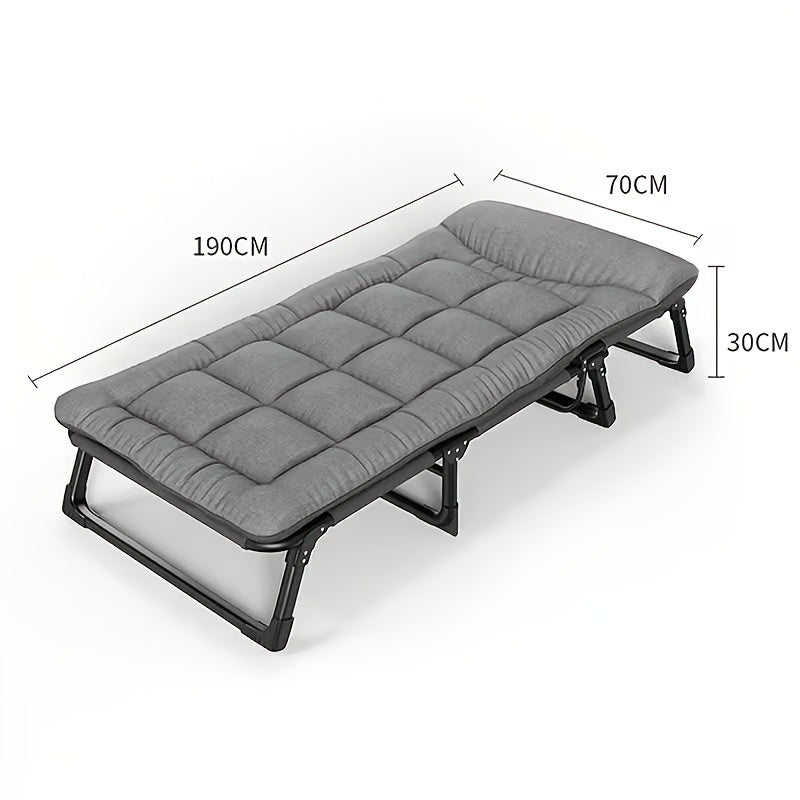 New Heavy-Duty Portable Folding Adult Camping Bed with a Lightweight And Sturdy Frame, Suitable for Camping, Fishing, Home, Office, Travel, Picnicking (Grey), Family Bed, Compact Design, Large Capacity